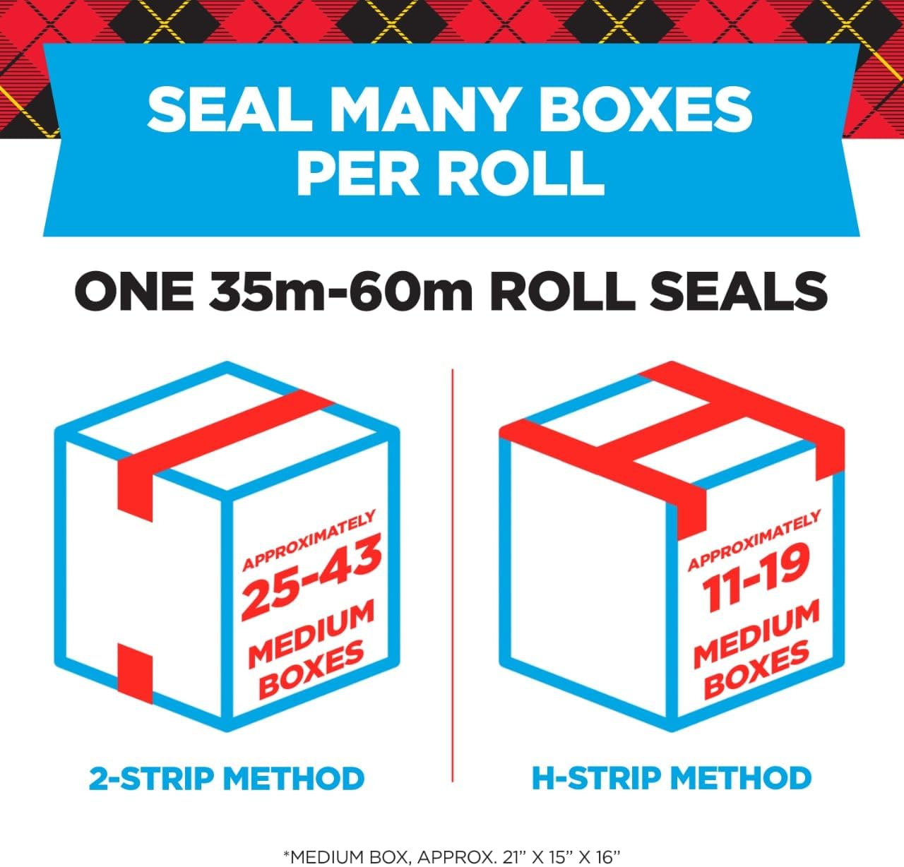 Scotch Heavy Duty Shipping Packing Tape, Clear, Shipping and Packaging Supplies, 1.88 in. x 54.6 yd., 36 Refill Tape Rolls