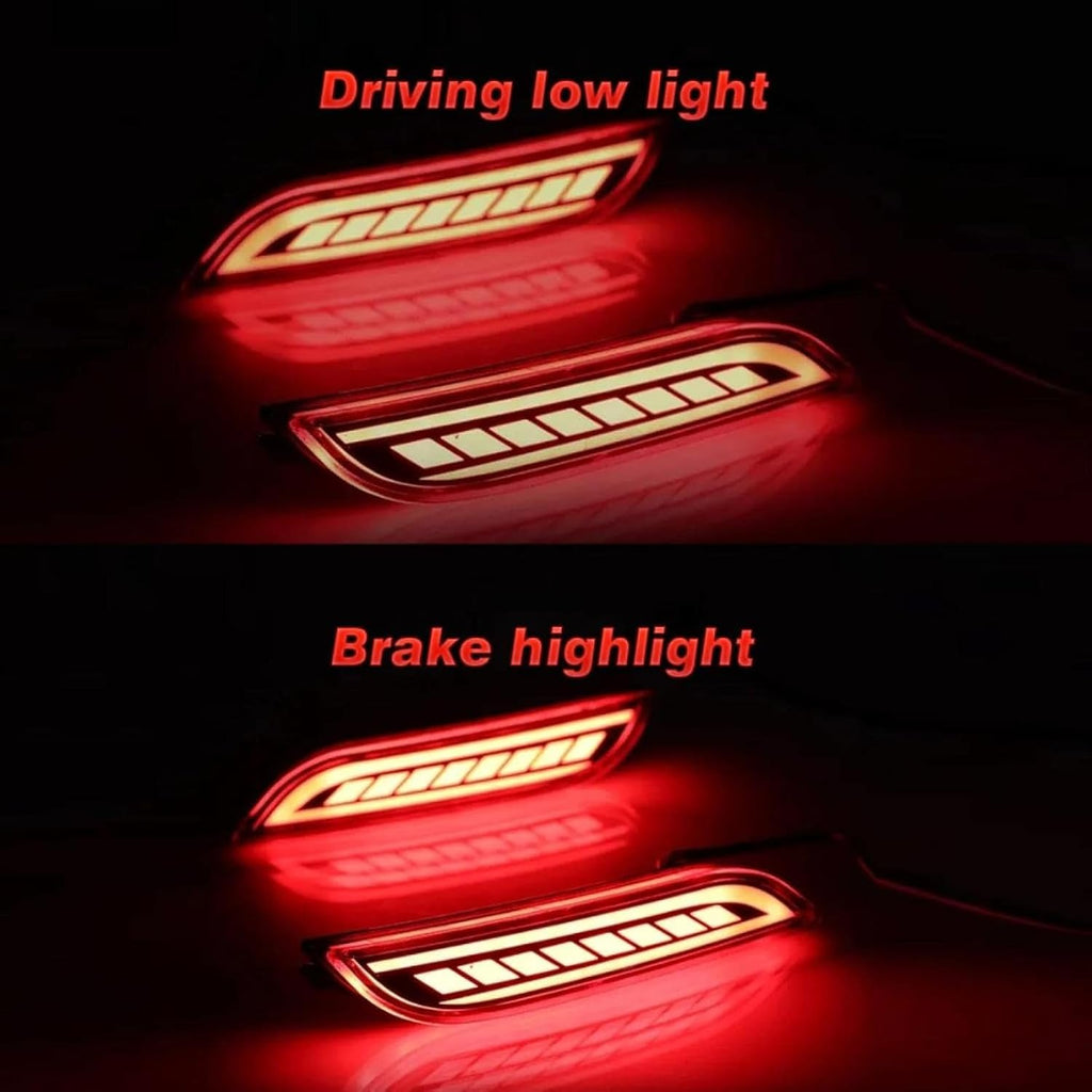 Fog Lights lights 2Pcs Rear Bumper Reflector Light For Camry 2018 2019 Red Taillight Car Brake Parking Indicator Fog Lamp 12V