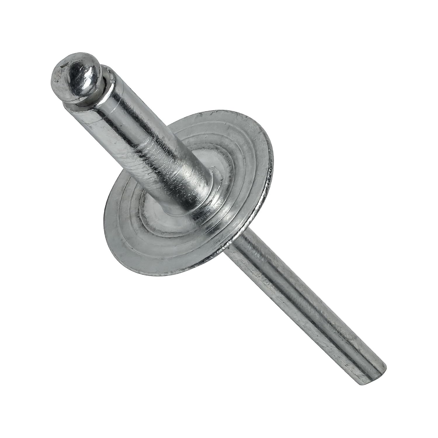 Large Flange Pop Rivets 1/8' x 5/16' Aluminum Dome Head (4-5) Blind Qty 1000 Threaded Fasteners for Mechanical Repair Universal Multi-Purpose Replacement Parts