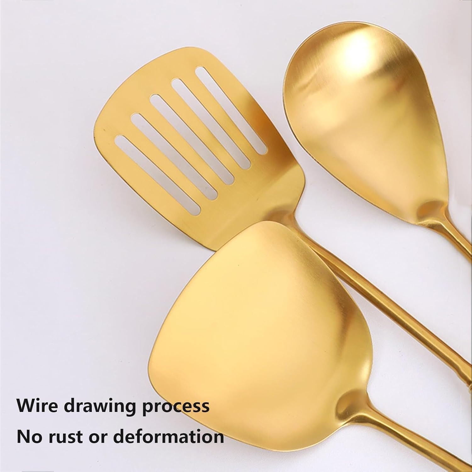 7 Pieces Ceramic Handle Stainless Steel Kitchenware Cooking Utensils Kitchen Utensils Set with Holder Include Slotted Spoon Slotted Spatula Large Spoon Soup L,Pink-One Size
