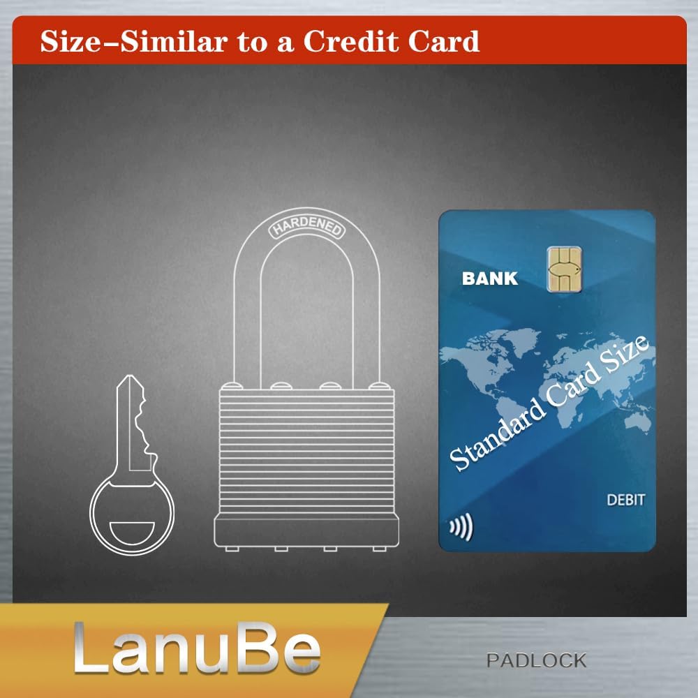 LanuBe Laminated Padlock 1-9/16inch (40mm) Long Shackle 60 Pack Keyed Alike, Blue Plastic Hoop, Bulk Locks for Warehouse, School