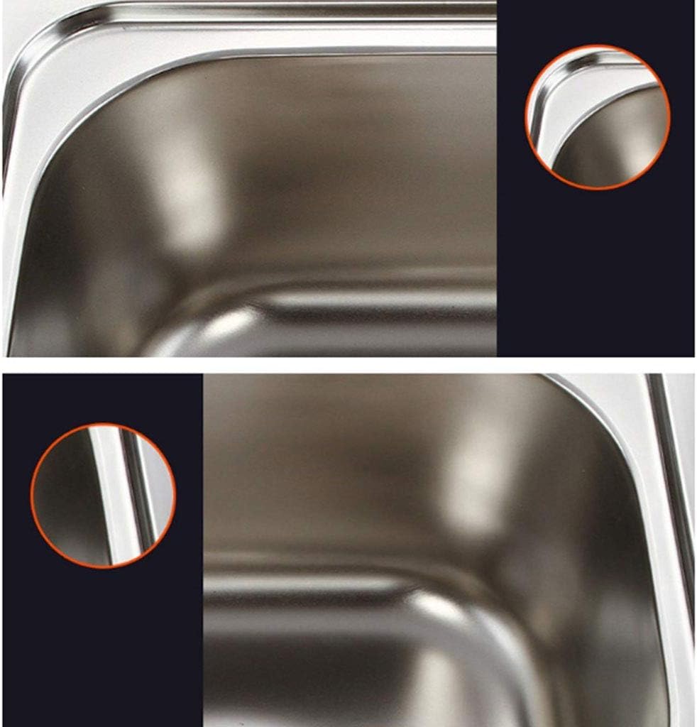 Basin Triple Bowl Kitchen Sink Stainless Steel Top Mount, Kitchen Living Room Fixture,