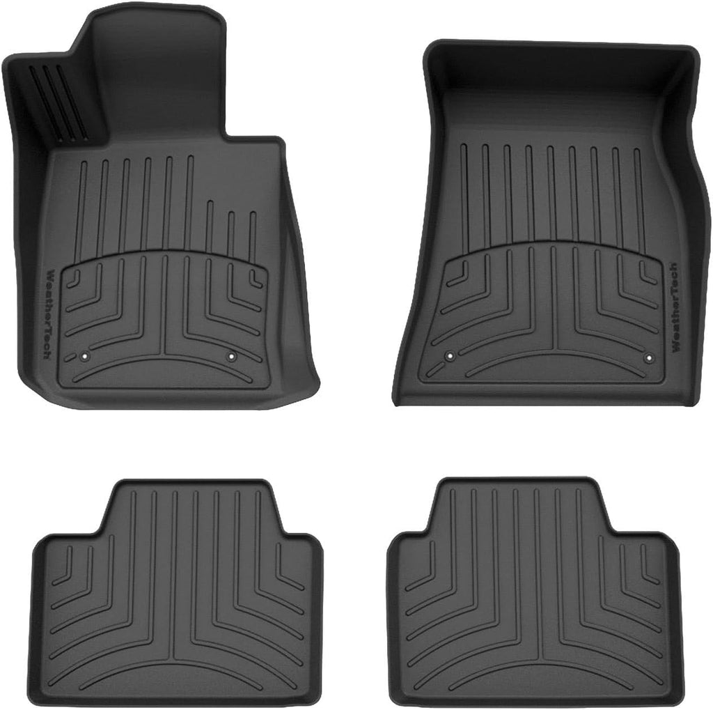 WeatherTech FloorLiner HP Custom Fit Floor Mats for BMW 330e, M340i, M3 Competition - 1st & 2nd Row (441530-1-2IM), Black