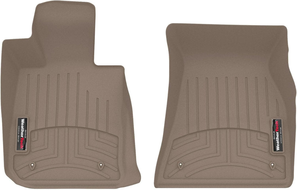 WeatherTech Custom Fit FloorLiners for BMW 430i, M4 CSL, M440i - 1st Row (4516731), Tan