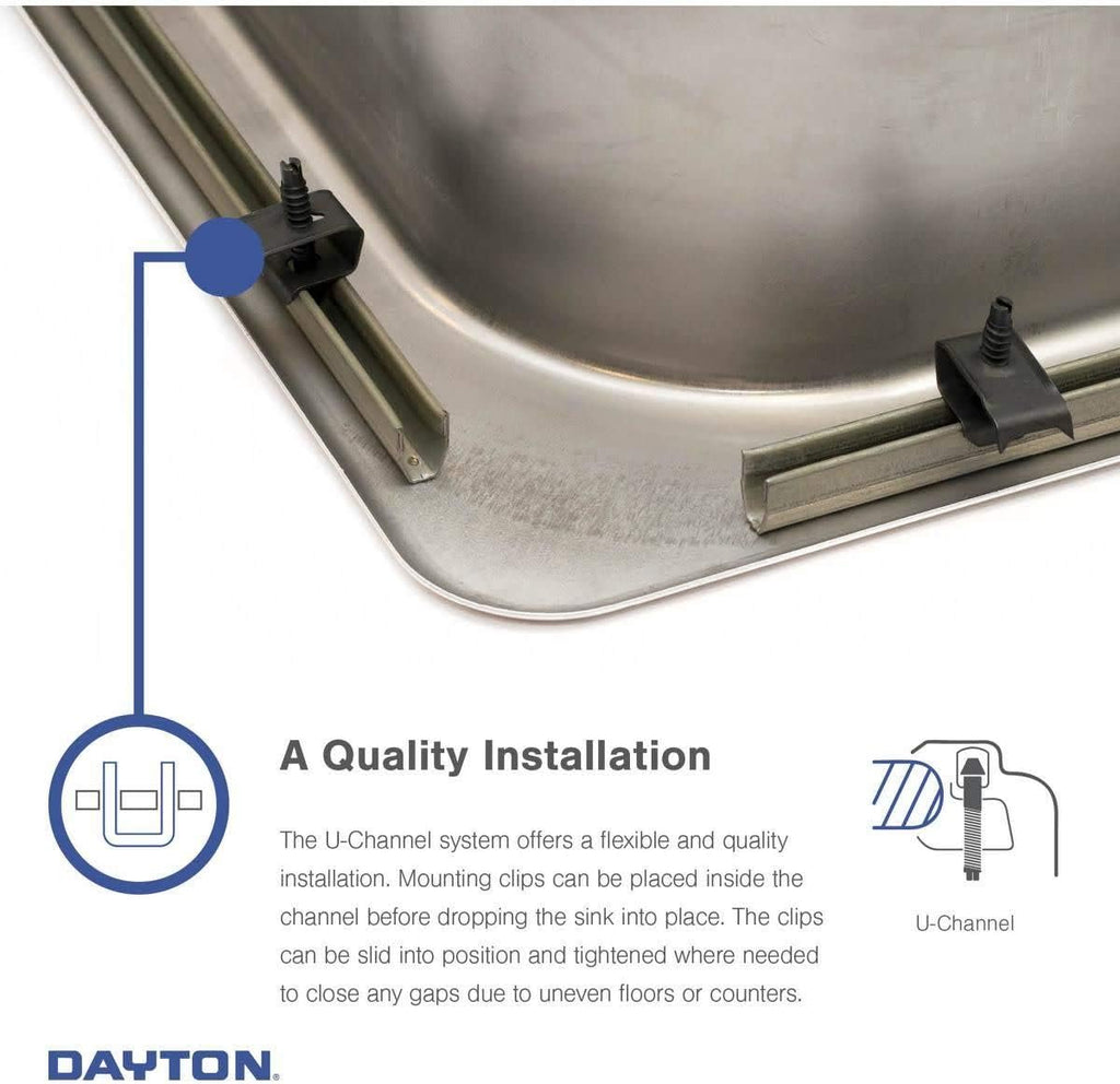 Elkay Dayton Stainless Steel 25' x 19' x 6-5/16', 5-Hole Equal Double Bowl Drop-in Sink