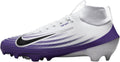 Nike Vapor Pro 1 Football Cleats (HM8850-104, White/Midnight Navy/Metallic Silver/Black)