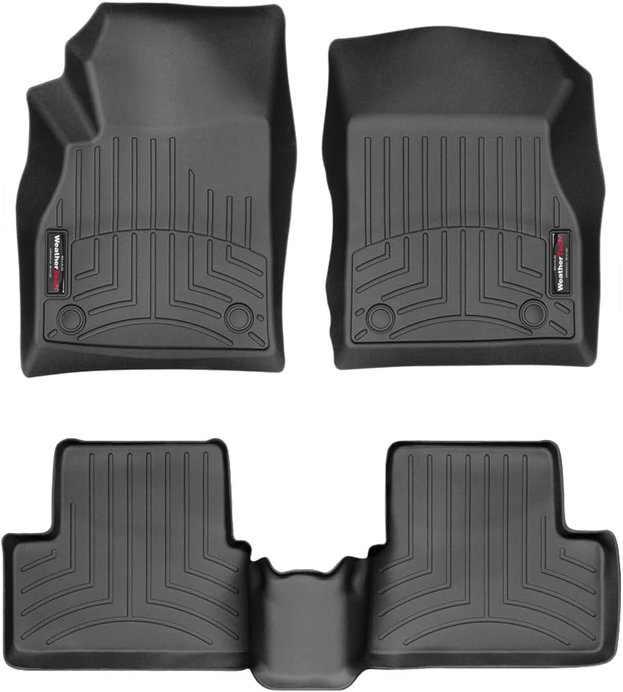 WeatherTech Custom Fit FloorLiners for Chevrolet Cruze - 1st & 2nd Row (445231-443442), Black