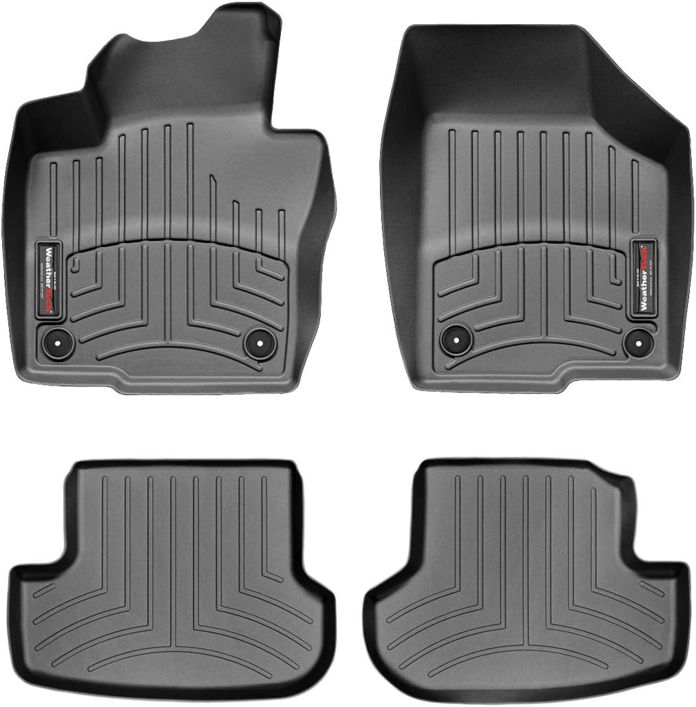WeatherTech Custom Fit FloorLiners for VW Beetle - 1st & 2nd Row (44338-1-4), Black