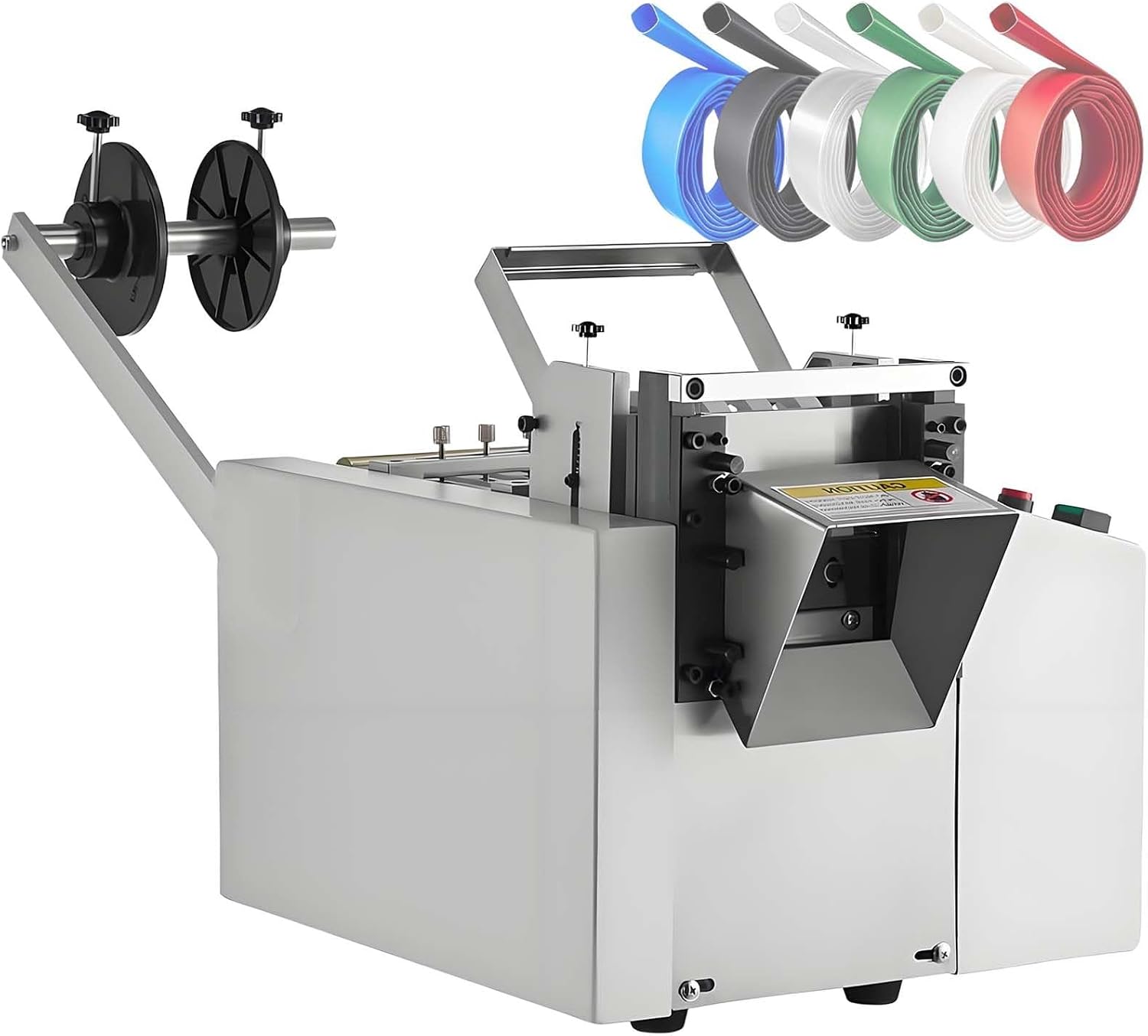 Electric Heat Shrink Tube Cutting Machine,4' Cutting Width,Desktop Flexible PVC Tubing Cutter,for Fiberglass Tube Cable Yellow Wax Tubes