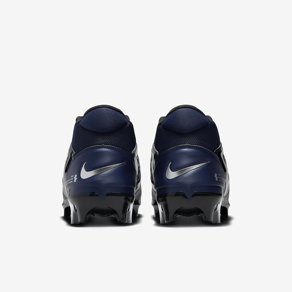 Nike Alpha Menace 4 Pro Football Cleats (FD7037-401, Midnight Navy/Metallic Silver) Size 12