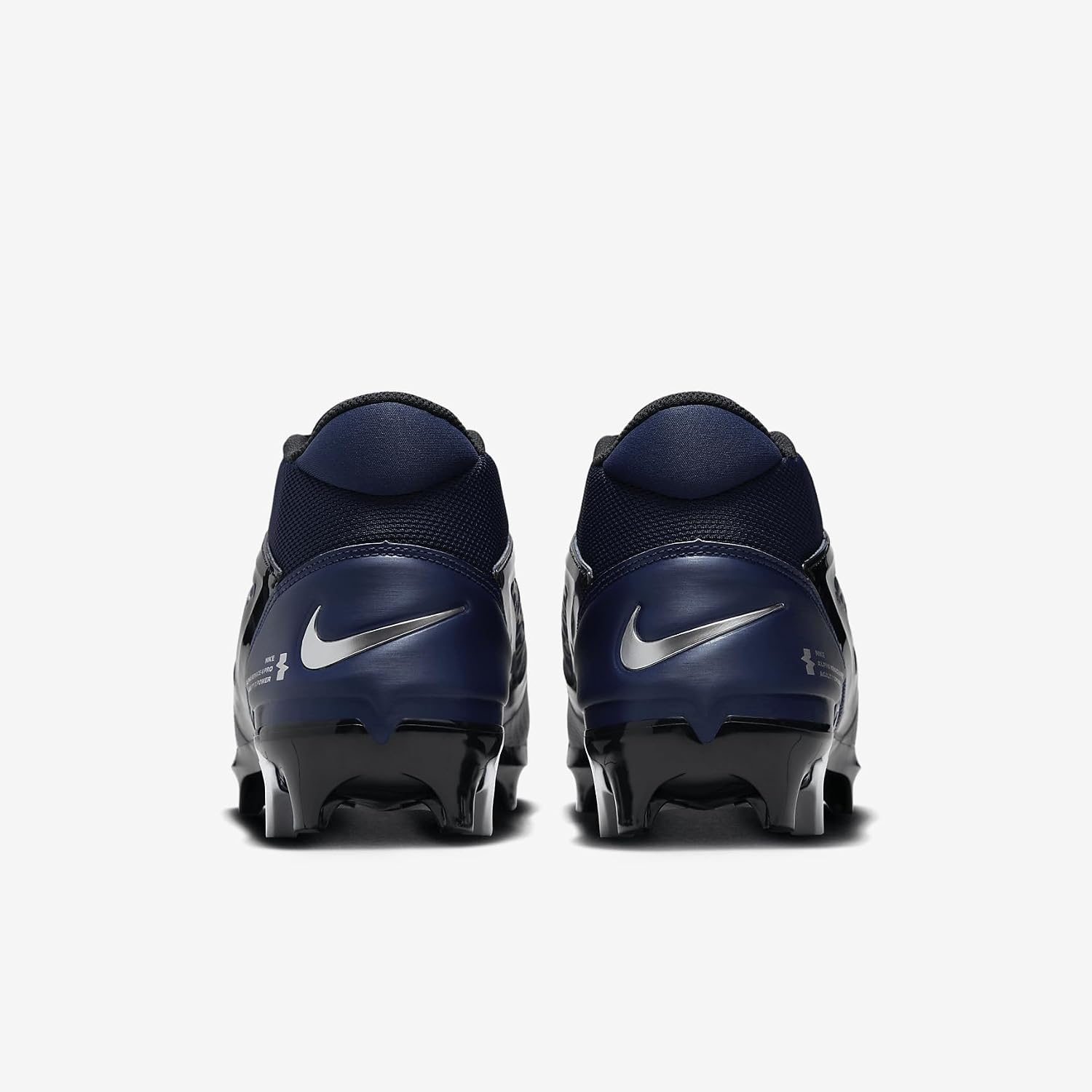 Nike Alpha Menace 4 Pro Football Cleats (FD7037-401, Midnight Navy/Metallic Silver) Size 10.5