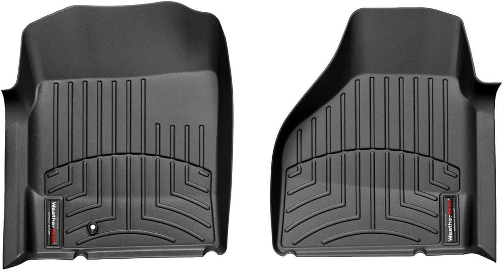 WeatherTech Custom Fit FloorLiners for Dodge Ram Truck 1500, Ram Truck 2500/3500-1st Row (440121), Black