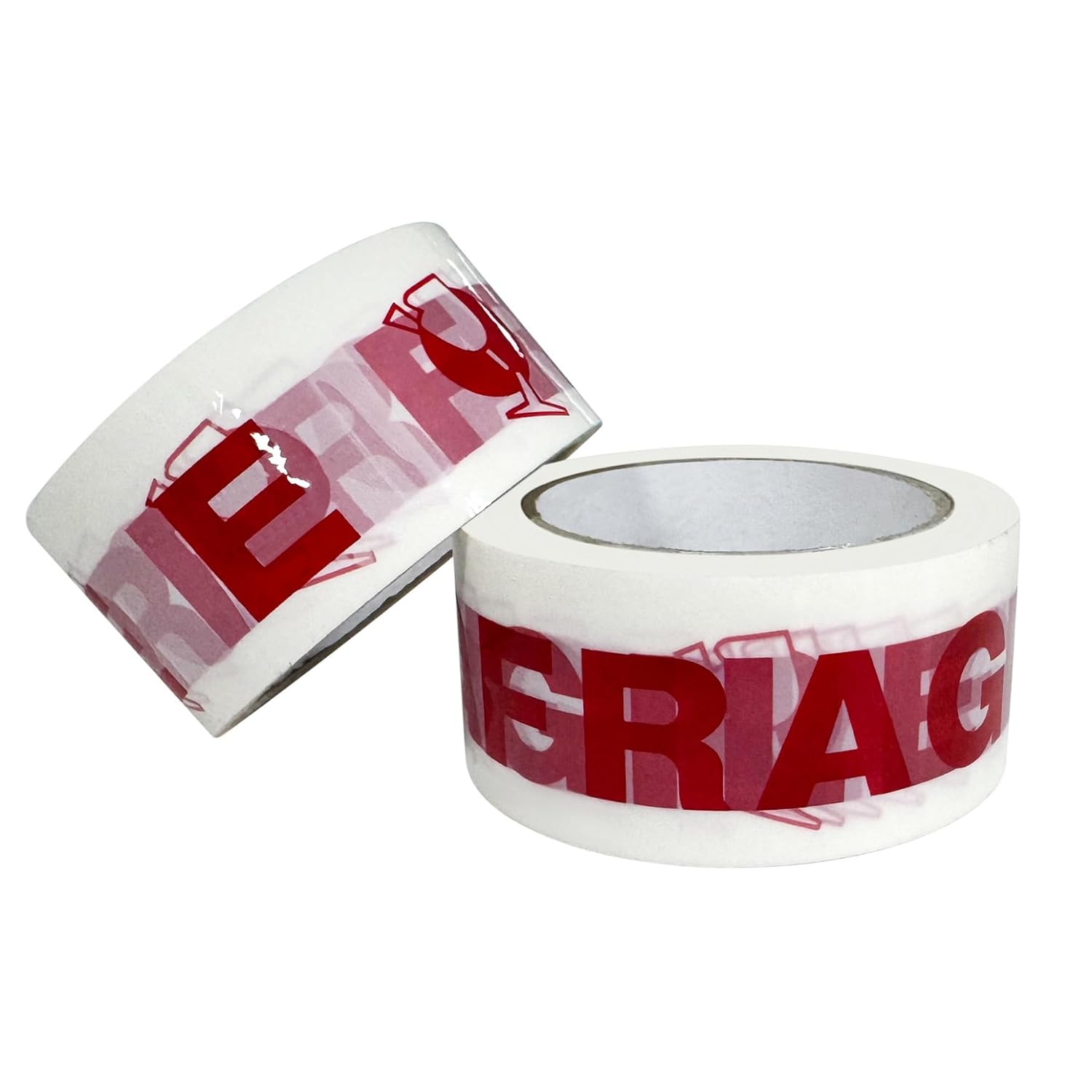 Fragile Tape Handle with Care Packing Tape 72 Rolls 2.4 Mil 2 Inch x 330 Feet (110 Yards) Heavy Duty Shipping Box Sealing Tape Suitable for Shipping and Moving Boxes (Red Fragile and White)