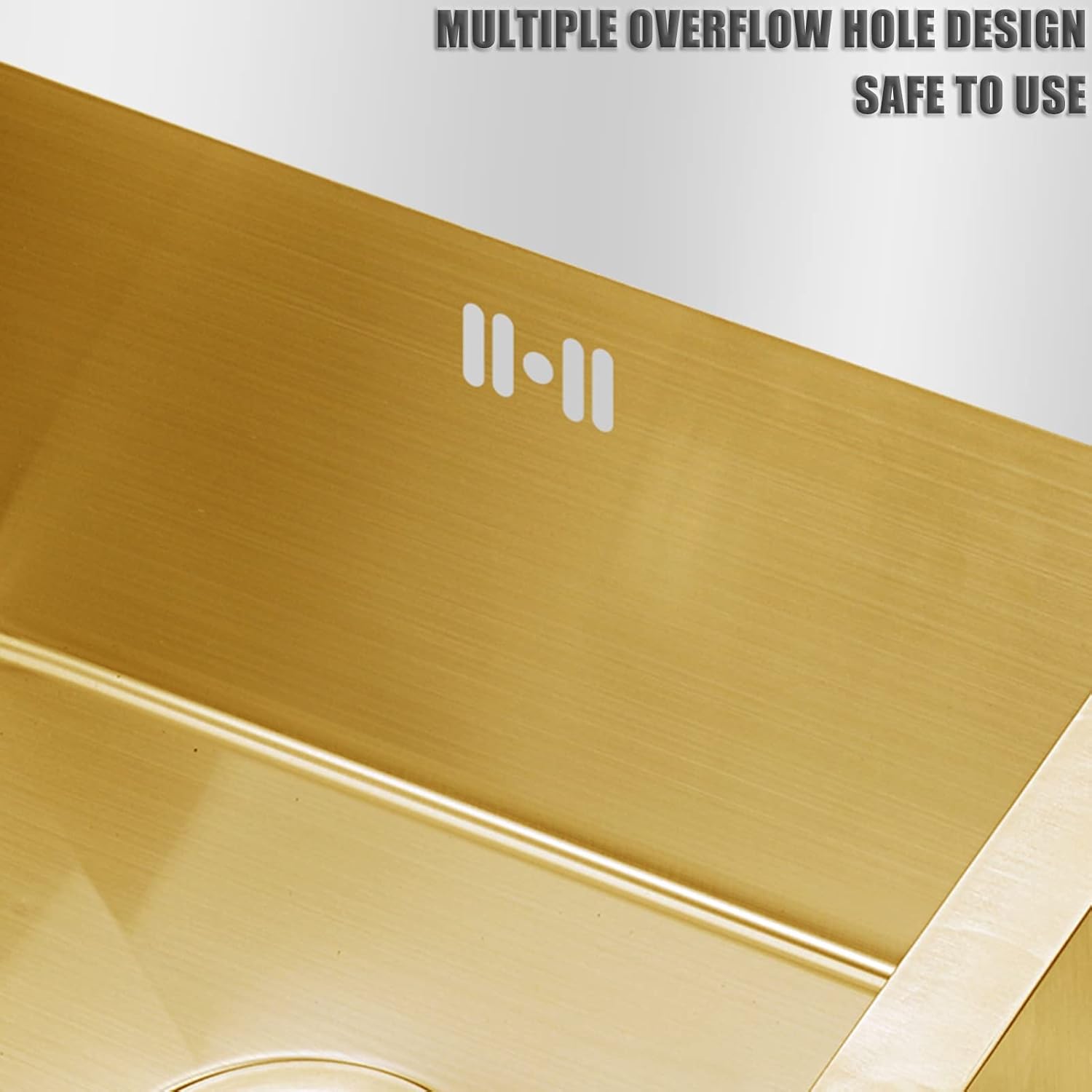 304 Stainless Steel Kitchen Sink Gold Double Bowl Bar Sinks with Faucet and Sink Accessories Drop-in Or Undermount (Color : B-Have Faucet, Size : 80x45x22cm) (Chave Faucet 75x40x22cm)