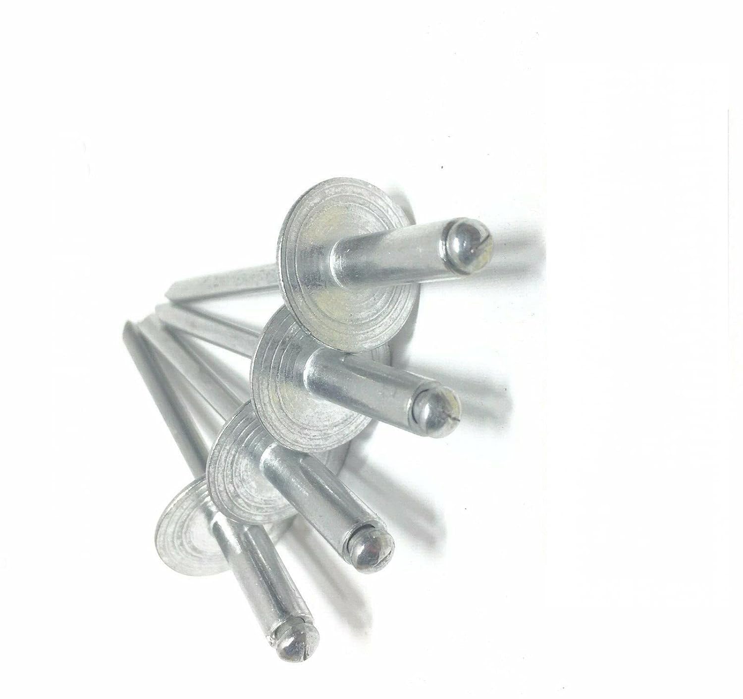 KolotovichTool Pack of 5000, 1/8' Dia. x 1/4' Large Flange POP Rivets All Aluminium 4-4 Fastener Kit Bolt Set RE-8077DD
