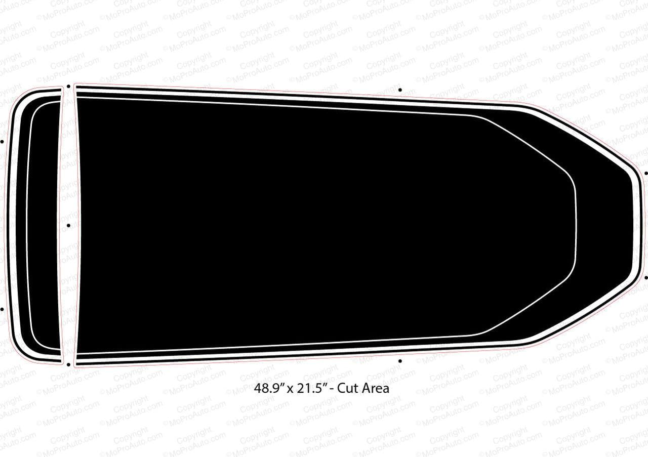 Original MACH Sonic Solid : Compatible with 2021-2026 Ford Mustang Mach-E Hood Stripes Trunk Side Rocker Decals Vinyl Graphics (Fits Model as Shown) (13WP Hot Rod Red – Dry Install)