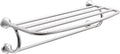 Moen YB2894CH Eva 24-Inch Wide Bathroom Hotel-Style Towel Shelf with Towel Bar, Chrome