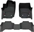 WeatherTech Custom Fit FloorLiners for Toyota 4Runner, 4Runner, 4Runner - 1st & 2nd Row (441919-1-2), Black