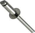 Stainless Steel Pop Rivets 1/8' x 5/16' Dome Head Blind 4-5 Qty 2500 Industrial Grade Hardware Fasteners DIY Home Repair Construction Use