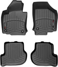 WeatherTech Custom Fit FloorLiners for VW Golf GTI, Golf R32, Golf R - 1st & 2nd Row (442691-440802), Black