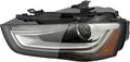 Left and Right Side Headlight Assembly, Passenger&Driver Side Xenon Headlight Lamp, HID/Xenon Non-AFS Projector Headlight Headlamp For 2013-2016 Audi A4 w/o Curve Lighting (Left)