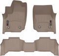 WeatherTech Custom Fit FloorLiners for Toyota 4Runner, 4Runner, 4Runner - 1st & 2nd Row (451919-1-2), Tan