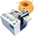 Auto Heat Shrink Tube Cutting Machine, 300W Micro-Computer Control Cable Pipe Die Cutter, for Sleeve Rubber, Plastic Tube, Small Wire Sheet Film (110V