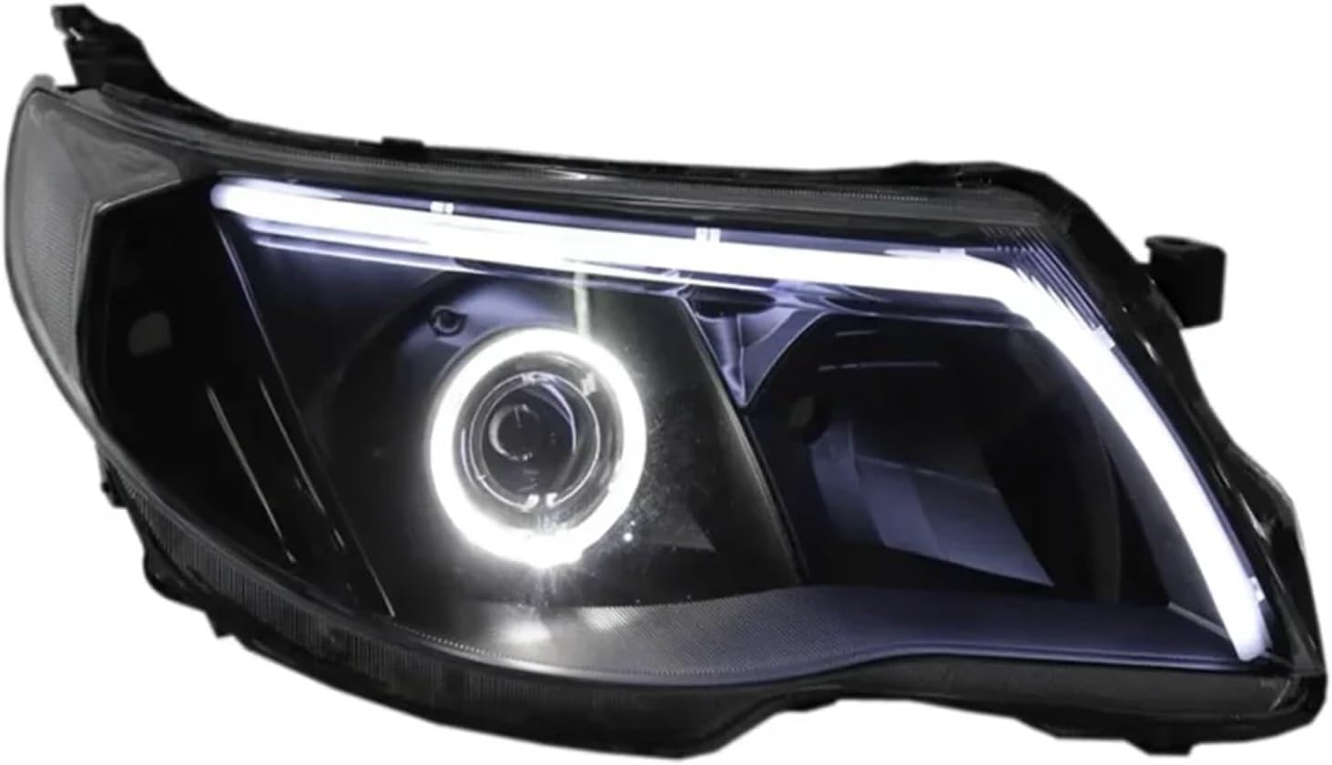 Car Modified Led Front Lamp Laser Headlight Assembly Bifocal Lens Compatible With Subaru Forester Turn Signal DRL Daytime Runnning Light
