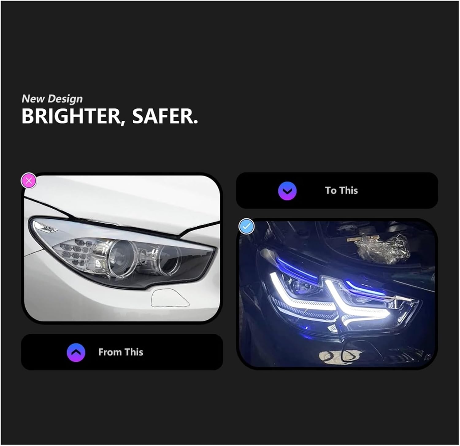 Car Lights Compatible With BMW F07 5GT LED Auto Headlight Assembly Upgrade M5 Competition Dynamic Signal Front Lamp Tool Accessories