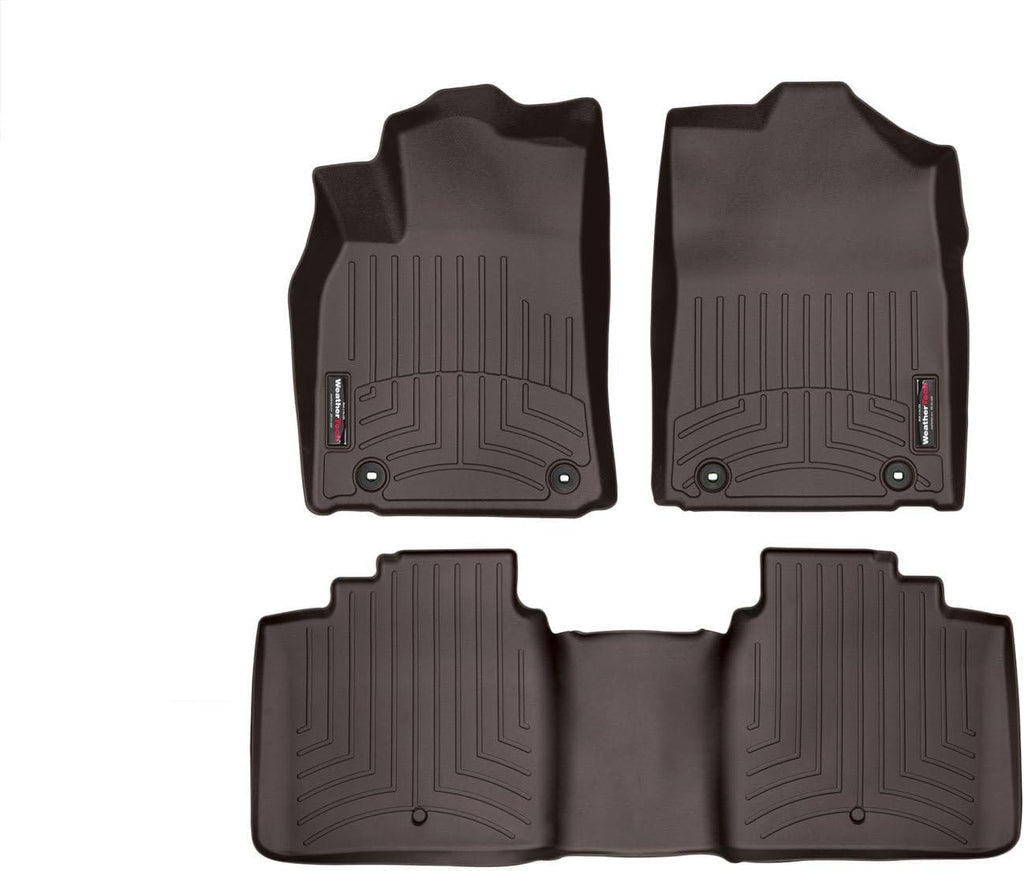 WeatherTech Custom Fit FloorLiners for Lexus ES - 1st & 2nd Row (4714591-474763), Cocoa