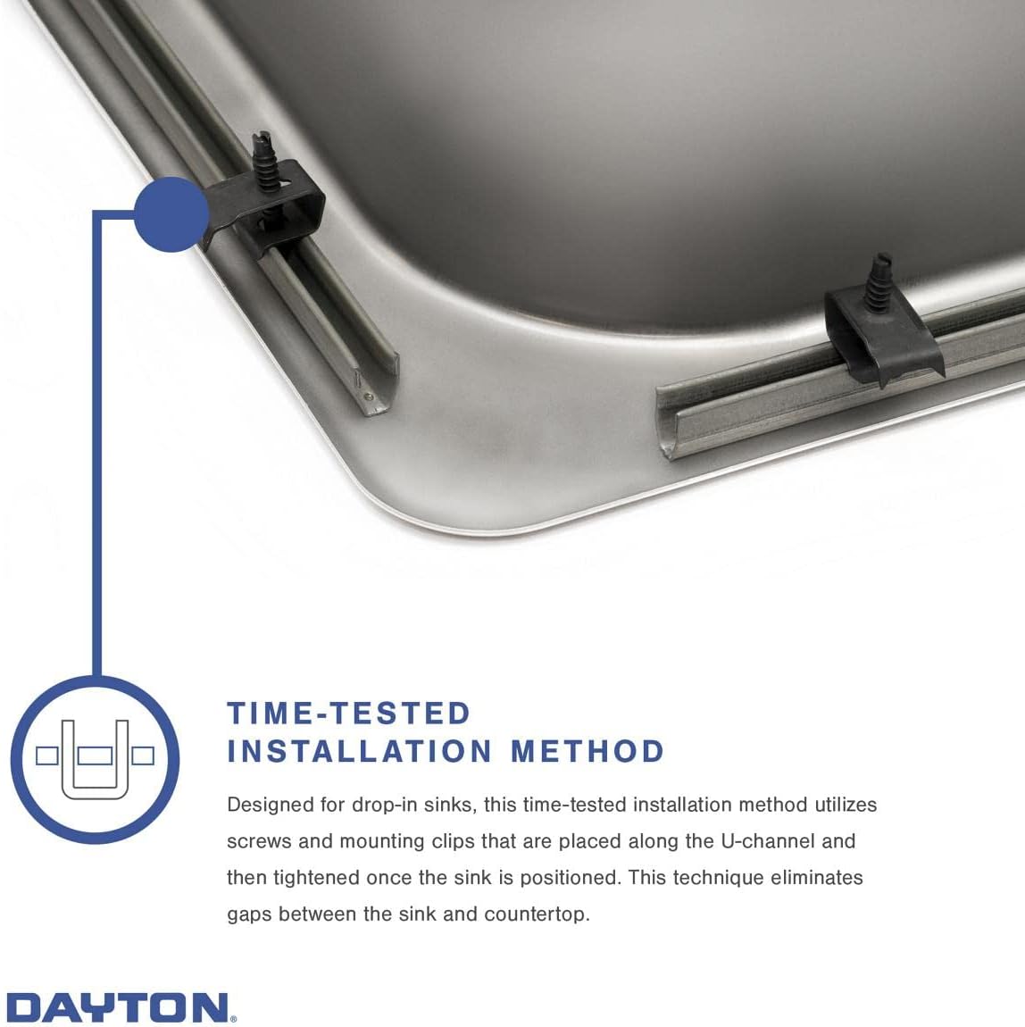 Elkay Dayton DSE233223 Equal Double Bowl Top Mount Stainless Steel Sink, 33 x 22
