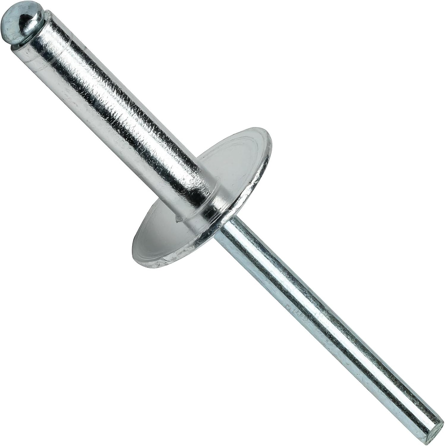 Large Flange Pop Rivets 1/8' x 1/2' Aluminum Body Steel Mandrel (4-8) Qty 5000 Durable Fasteners for Construction Automotive Repair Machinery Assembly Improvement Projects