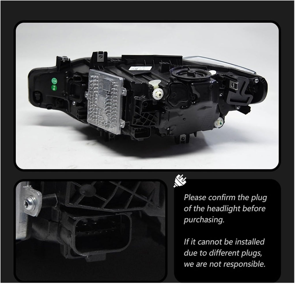 Car Lights Compatible With BMW 2012-2019 F30 LED Headlight F31 Head Lamp 318i 320i 325i 328i 330i 335i DRL Automotive Accessories(Halogen User)