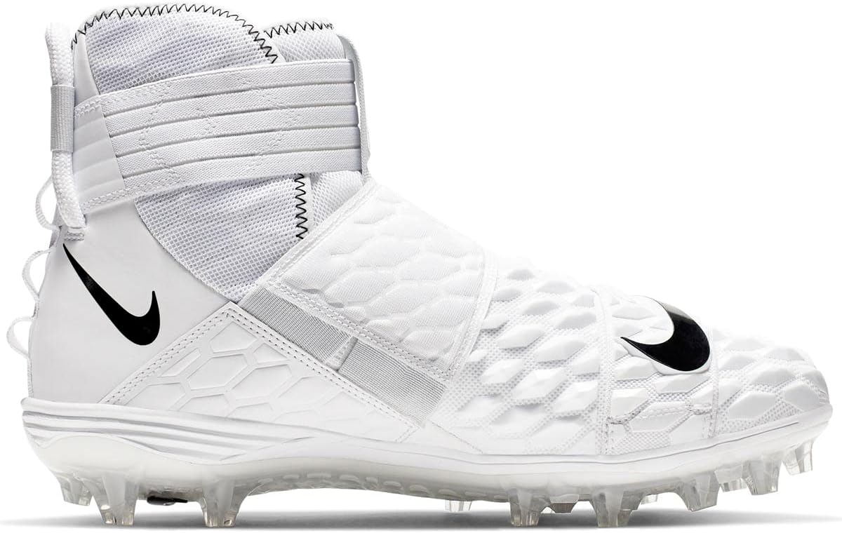 Nike Men's Force Savage Elite 2 Football Cleats, White | Black, 11