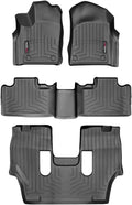 WeatherTech Custom Fit FloorLiners for Dodge Durango, Durango, Full Set (449301-44324-4-5), Black