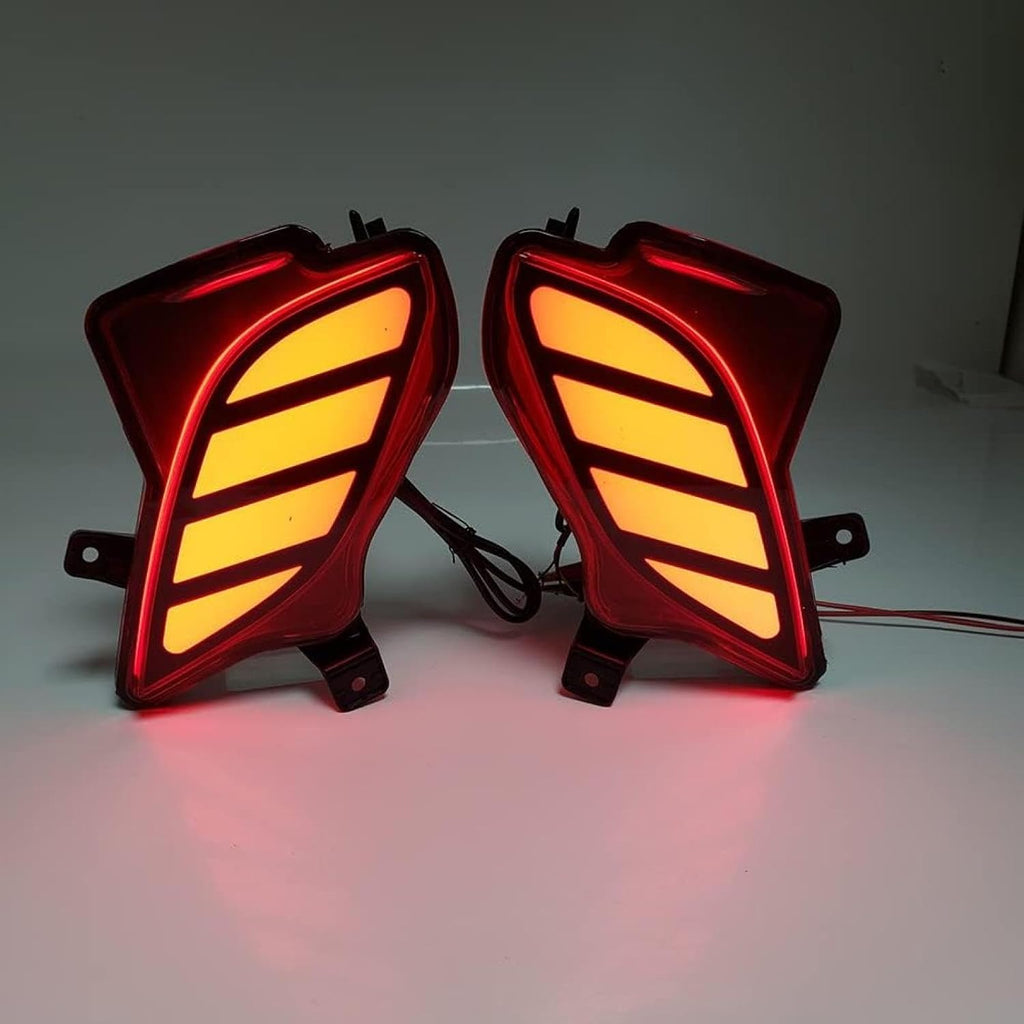 Fog Lights Car Rear Bumper Fog Lamp Brake Light Turn Signals Indicator Left & Right 2Pcs For Highlander 2020 2021 2022