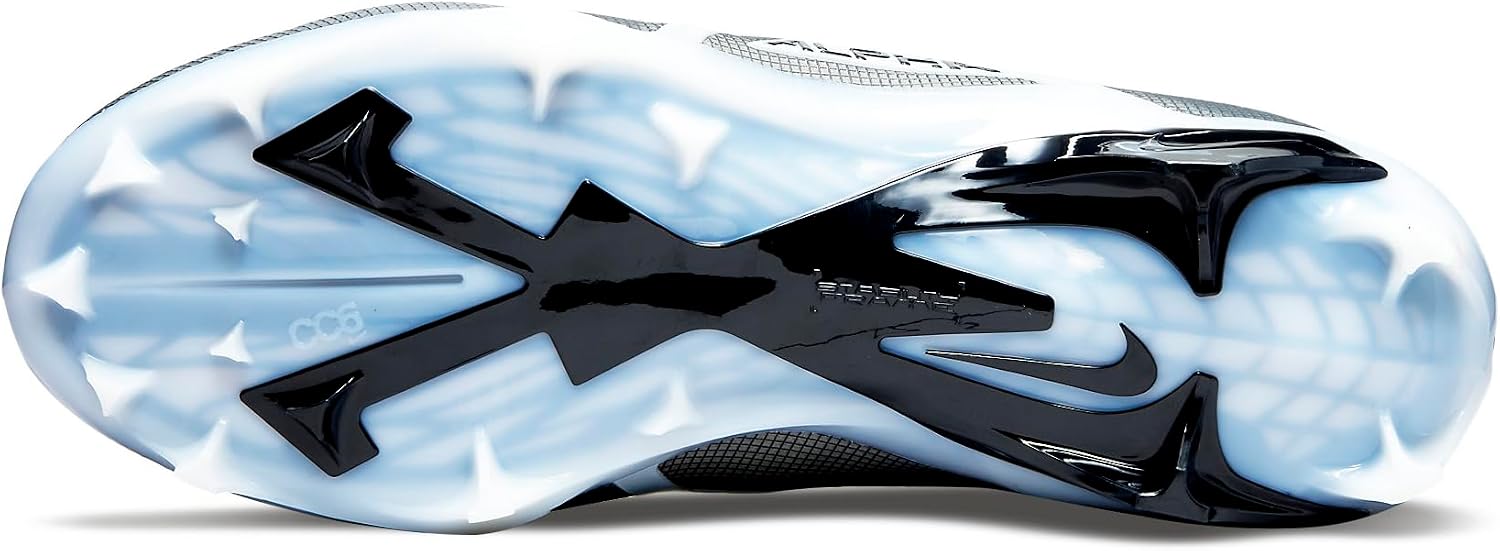 Nike Alpha Menace Elite 3 White/Particle Grey/Opti Yellow/Black Mens Football Cleat.