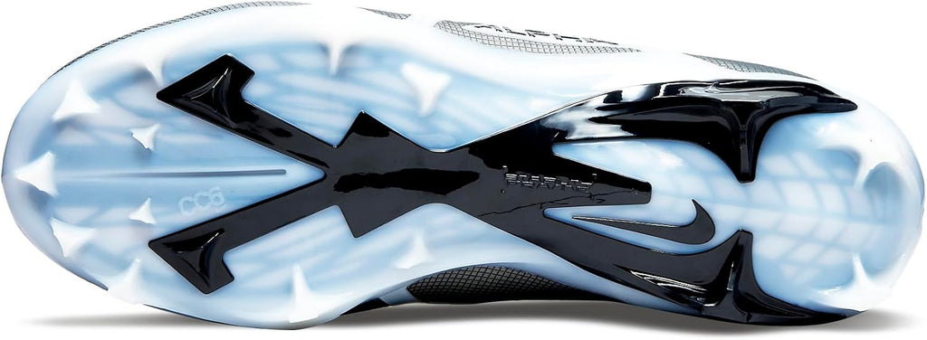 Nike Alpha Menace Elite 3 White/Particle Grey/Opti Yellow/Black Mens Football Cleat.