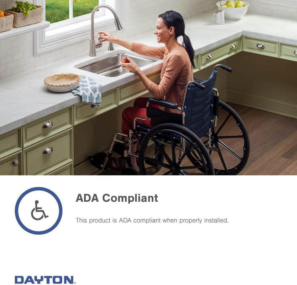 Dayton Stainless Steel 33' x 19' x 6-7/16', 5-Hole Equal Double Bowl Drop-in Sink
