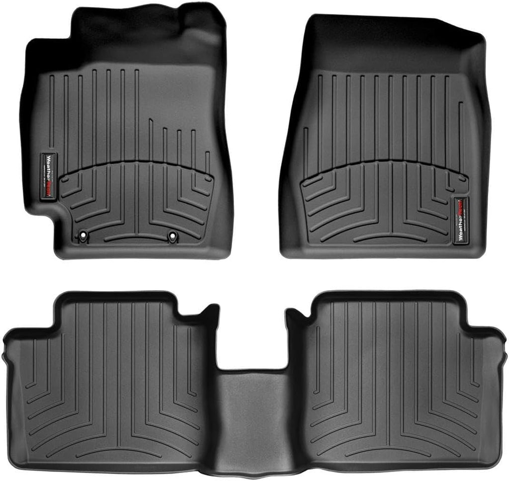 WeatherTech Custom Fit FloorLiners for Toyota Camry - 1st & 2nd Row (44051-1-2), Black