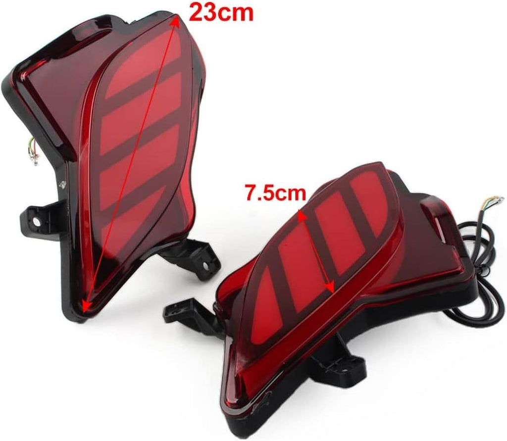 Fog Lights Car Rear Bumper Fog Lamp Brake Light Turn Signals Indicator Left & Right 2Pcs For Highlander 2020 2021 2022