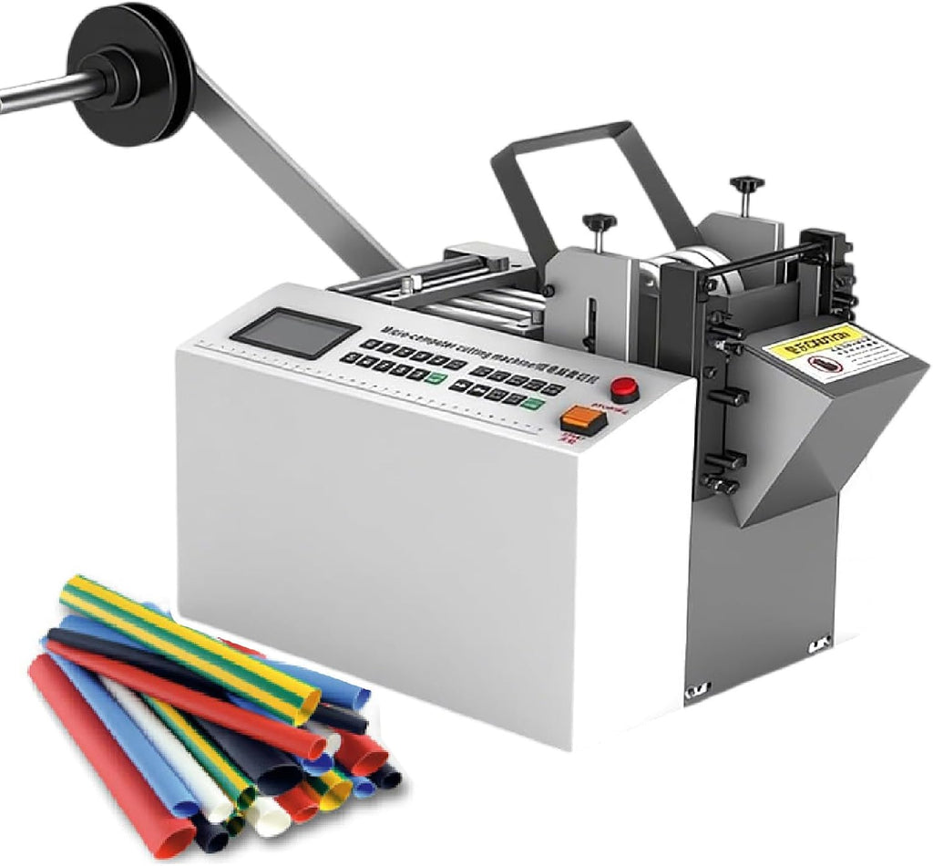 Fully Automatic 300W Heat-Shrink Tube Cutting Machine - Precision 0.1mm Electric Cutter with Microcomputer Control for Rubber & Plastic Cable Sleeves, Efficient & Reliable