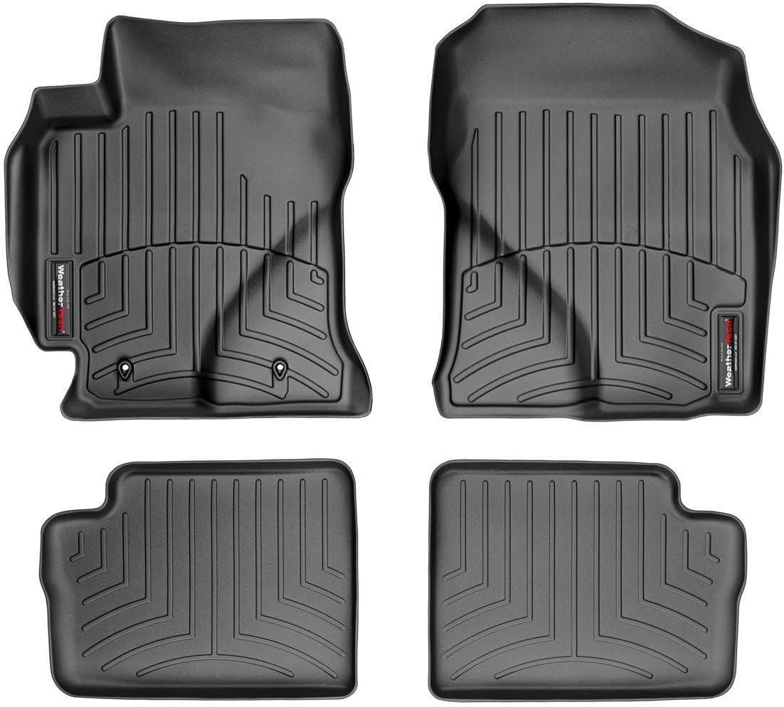 WeatherTech Custom Fit FloorLiners for Toyota Corolla - 1st & 2nd Row (44109-1-2), Black