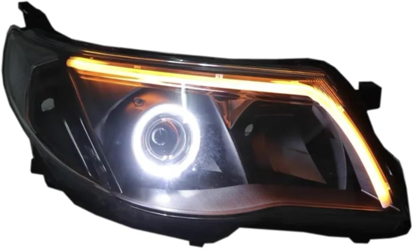 Car Modified Led Front Lamp Laser Headlight Assembly Bifocal Lens Compatible With Subaru Forester Turn Signal DRL Daytime Runnning Light