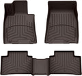 WeatherTech FloorLiner HP Custom Fit Floor Mats for Genesis GV70 1st & 2nd Row (471953-1-2IM), Cocoa