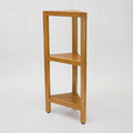 Asta Zini 3-Tier Free Standing Corner Shelf, Bathroom Corner Stand, Fully Assembled, TB-134
