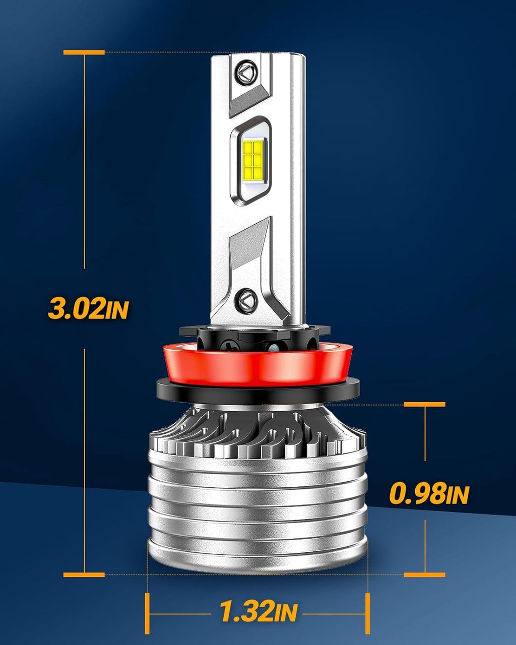 SEALIGHT Brightest 9005/HB3 H11/H8/H9/H16 Fog Bulbs, 140,000LM and 100W, 6500K Cool White, 60000HrsLifespan Canbus Ready Fog Bulbs Fog Car, Pack of 4