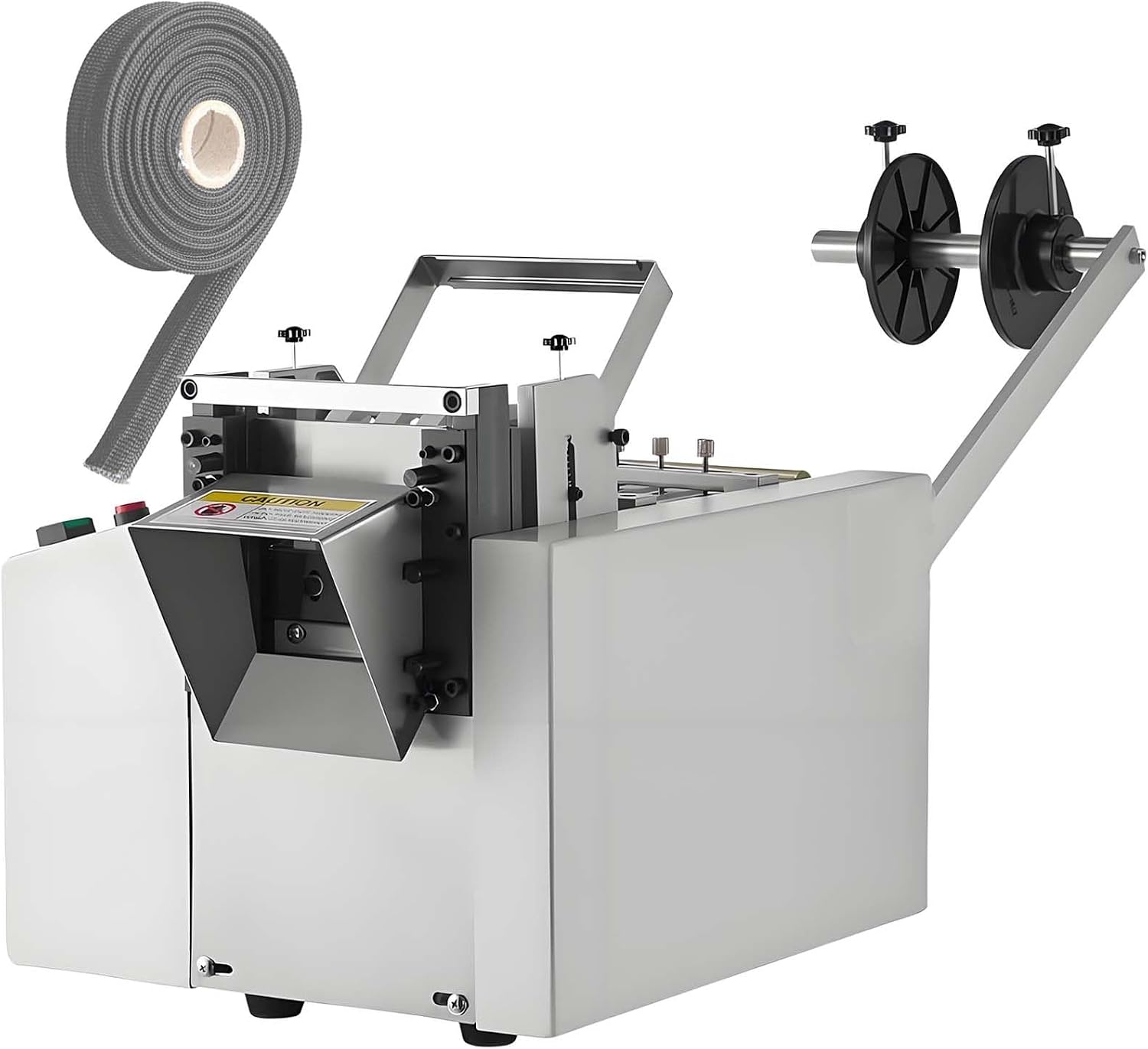 Electric Rubber Hose Tube Cutting Machine,34 m/min Adjustable,300 w Fully Automatic Drinking Straw Cutting Equipment,1/2' Max Cutting Diameter