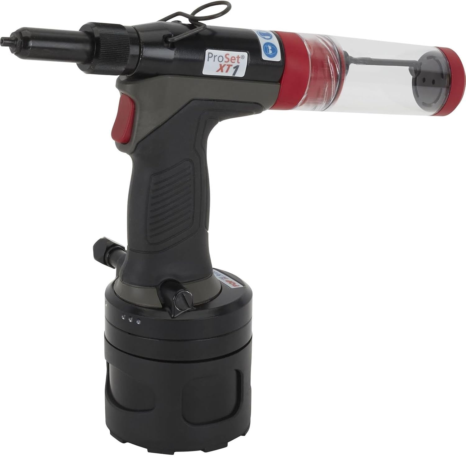 ProSet POP 76001-00003 XT1 Hydro-Pneumatic Blind Rivet Tool W/Mandrel Collection System; 3/32 Inch, 1/8 Inch, 5/32 Inch
