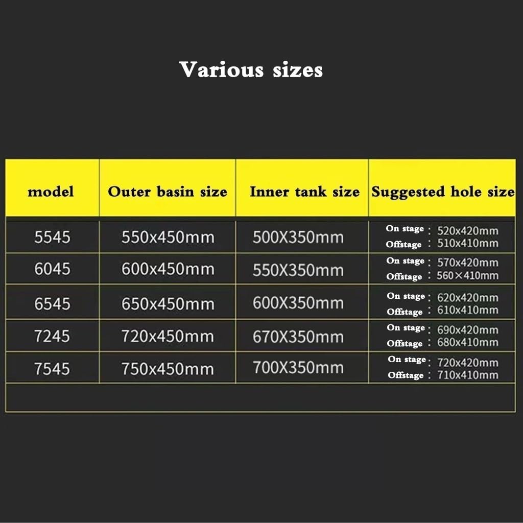 Single Bowl Kitchen Sink with Faucet Drain Hotel Restaurant Bar Sink Commercial Apartment Sink (72 * 45Cm